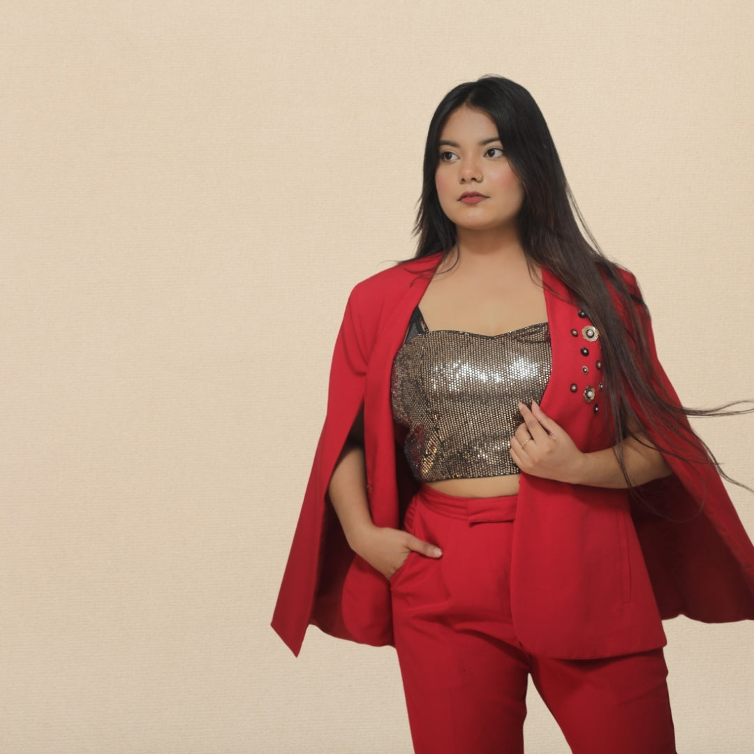 POWER LOOK BLAZER COORD SET