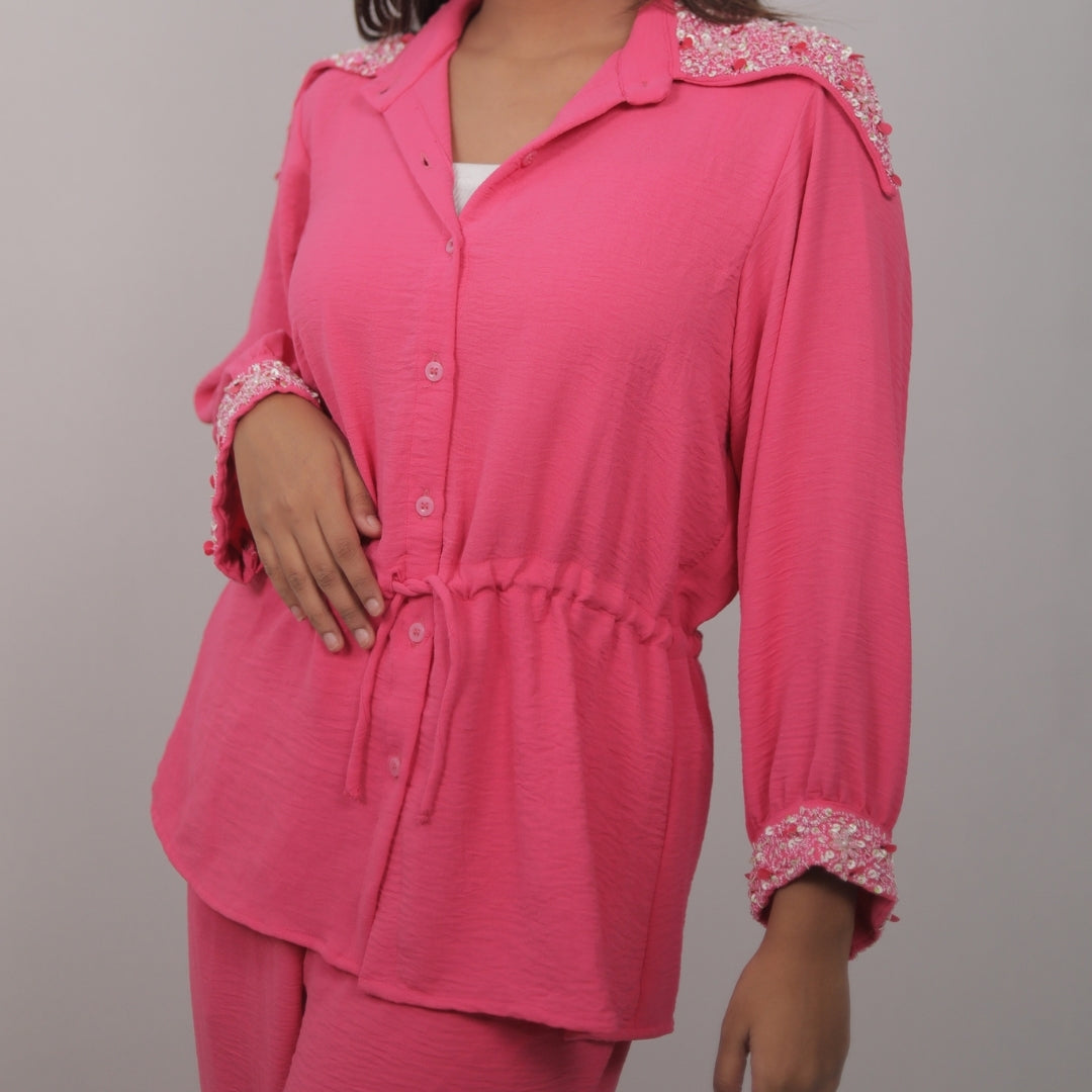 PINK LOUNGE CORD SET