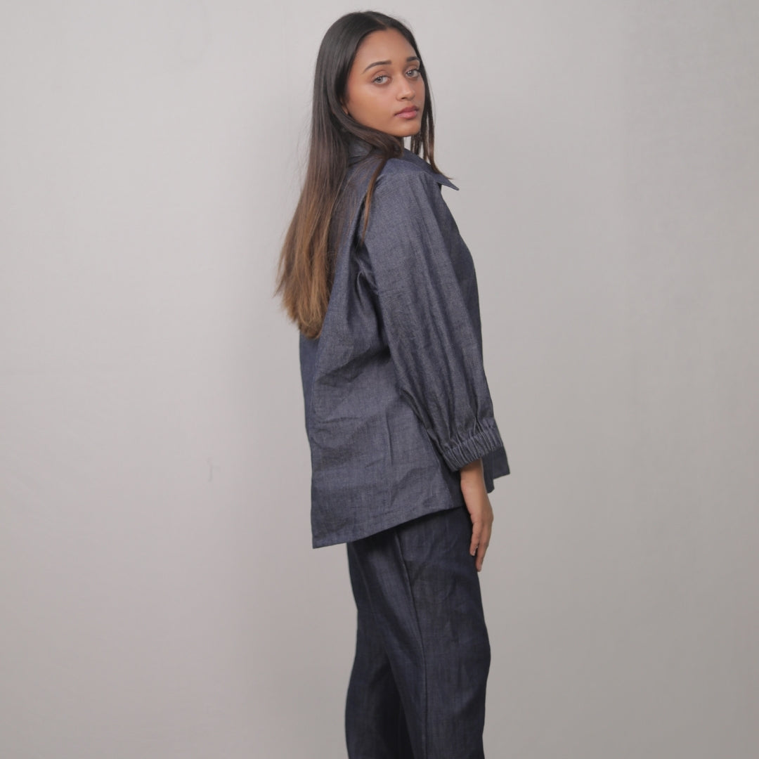 URBAN INDIGO DENIM CORD SET