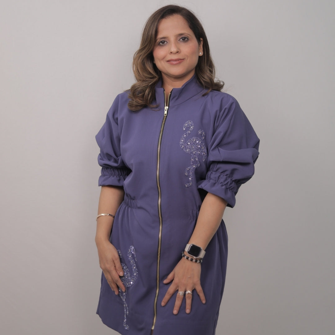 LAVENDER GRACE MIDI DRESS