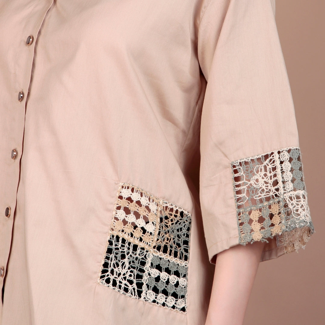 COTTON SHIRTS WITH CROCHET