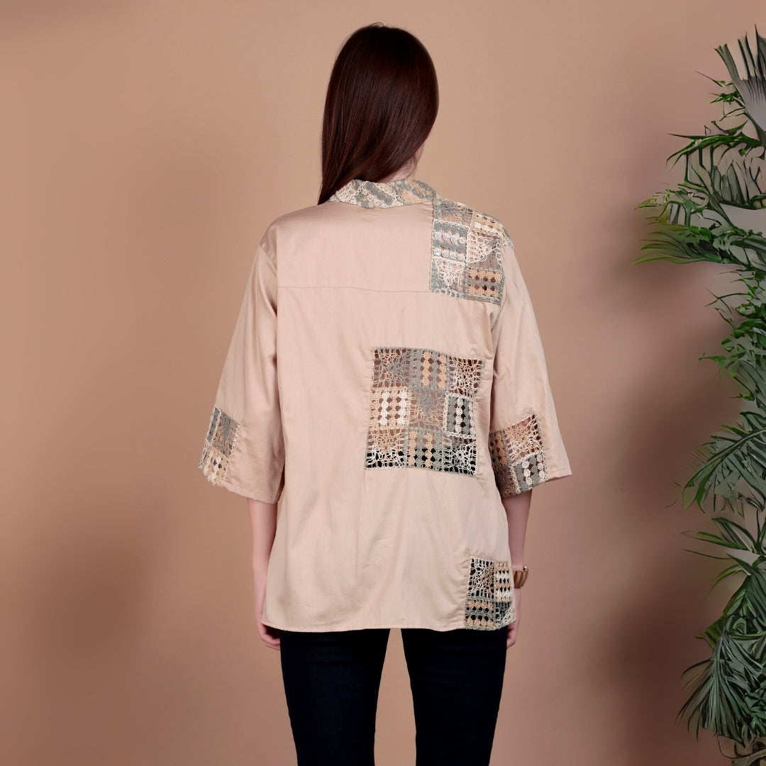 COTTON SHIRTS WITH CROCHET