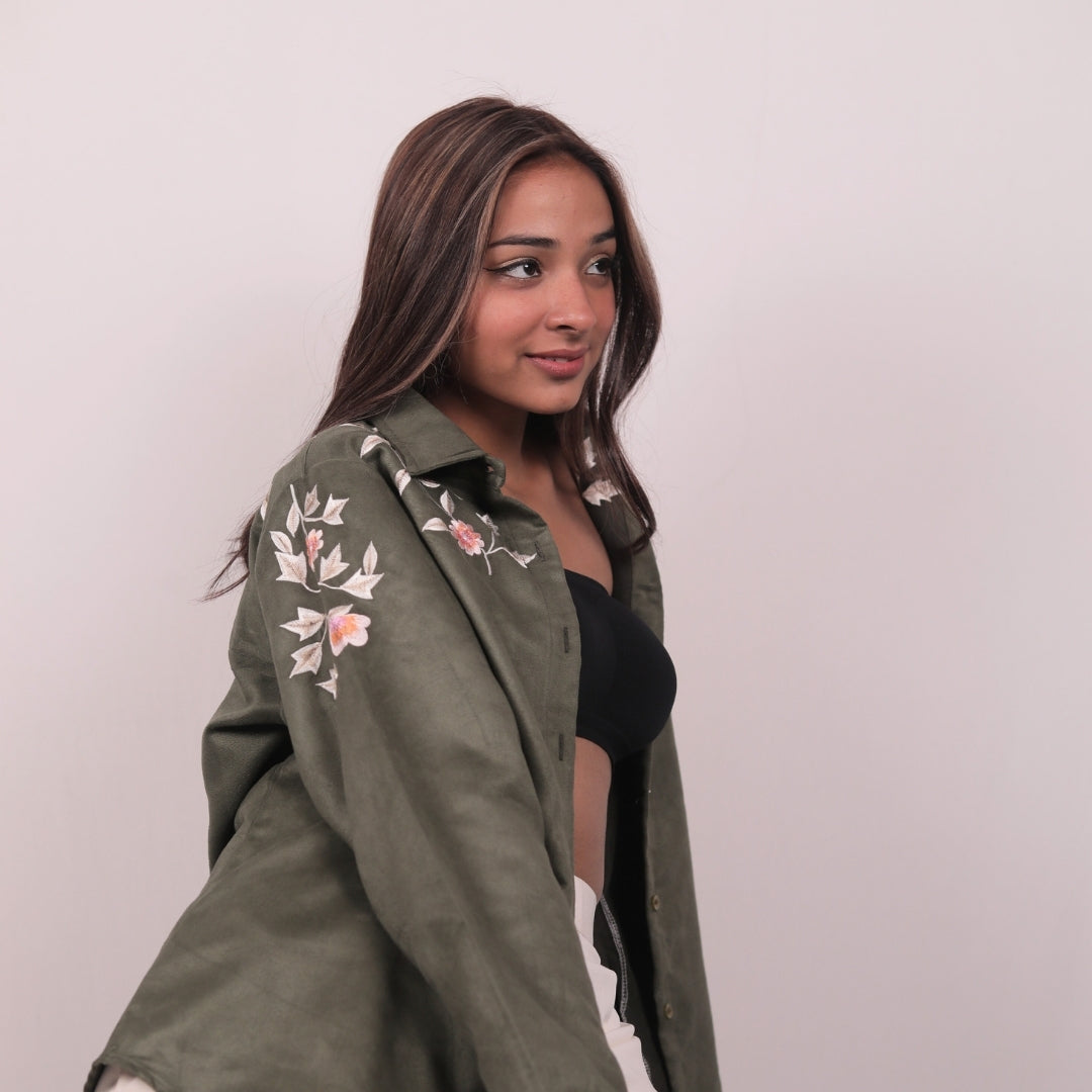 OLIVE WINTER PUFFER JACKET