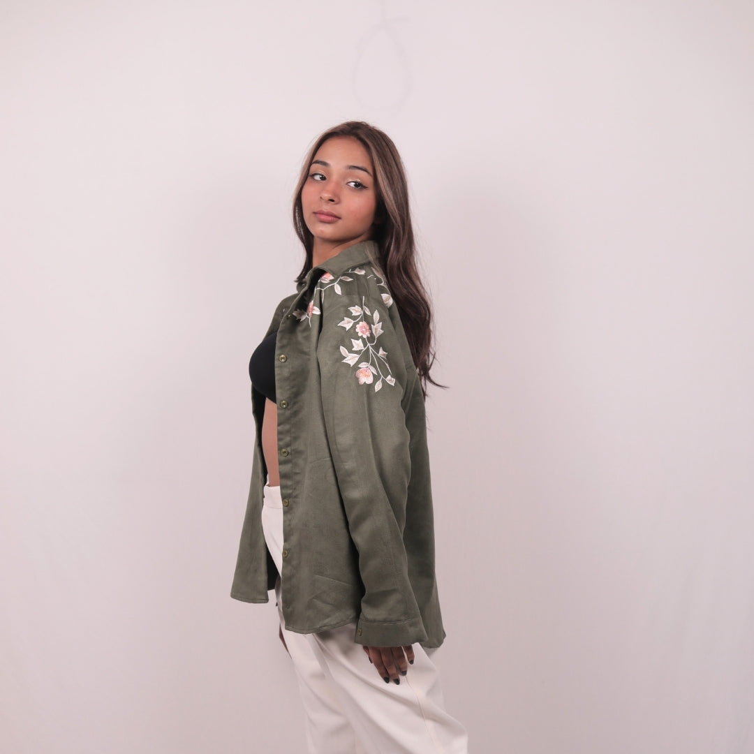 OLIVE WINTER PUFFER JACKET