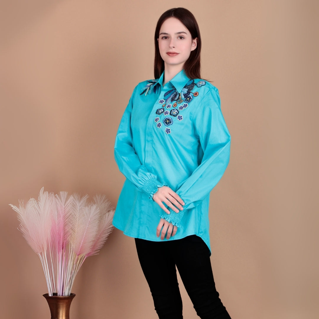 AQUA WHISPER SHIRT