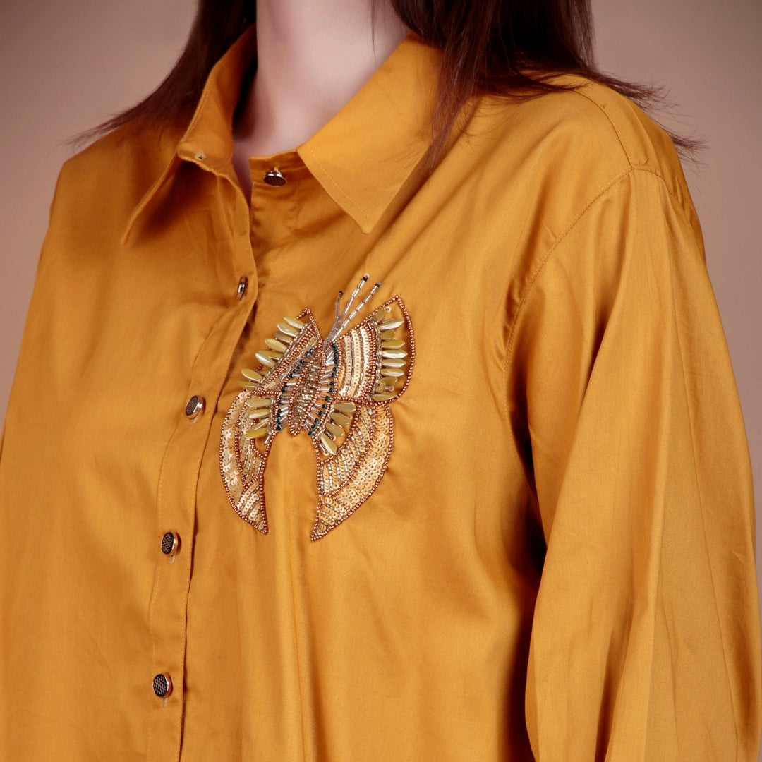 MUSTARD HERITAGE BLOOM (BUTTERFLY)