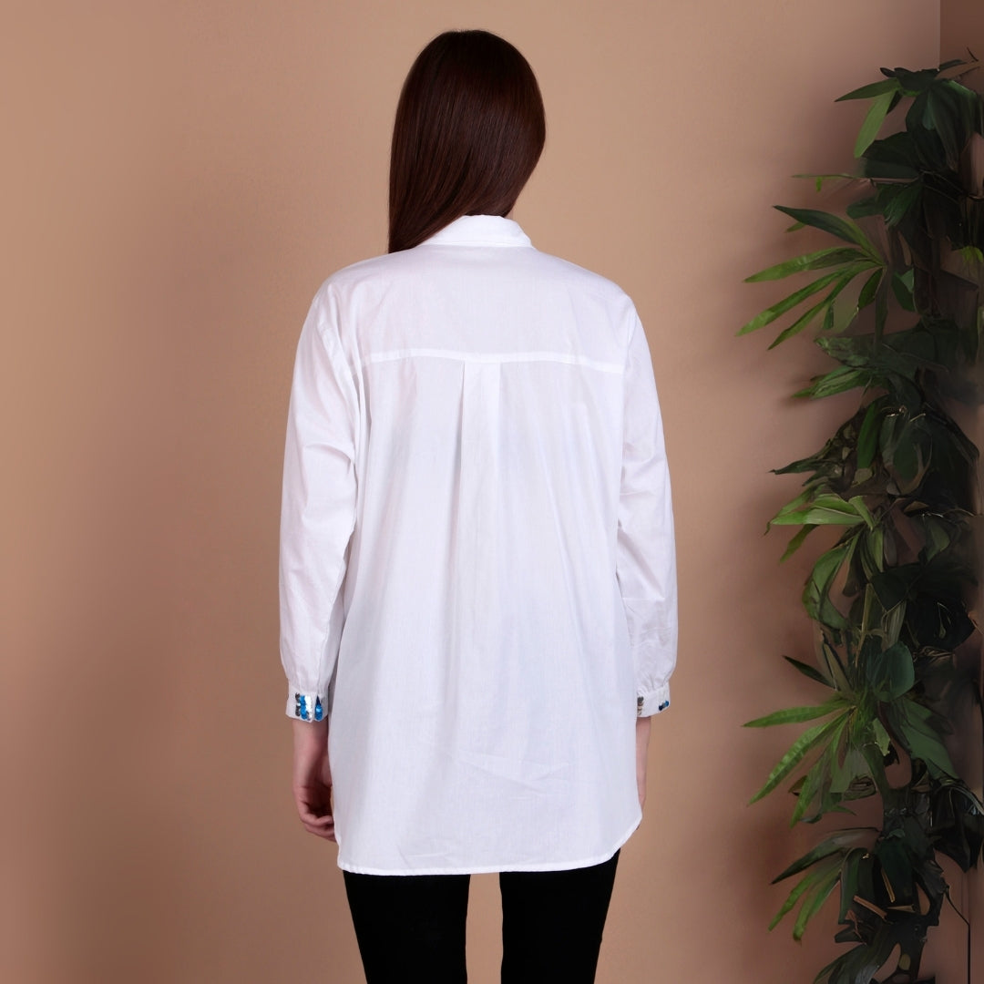 PEARL BLOOM SHIRT (AZURE)