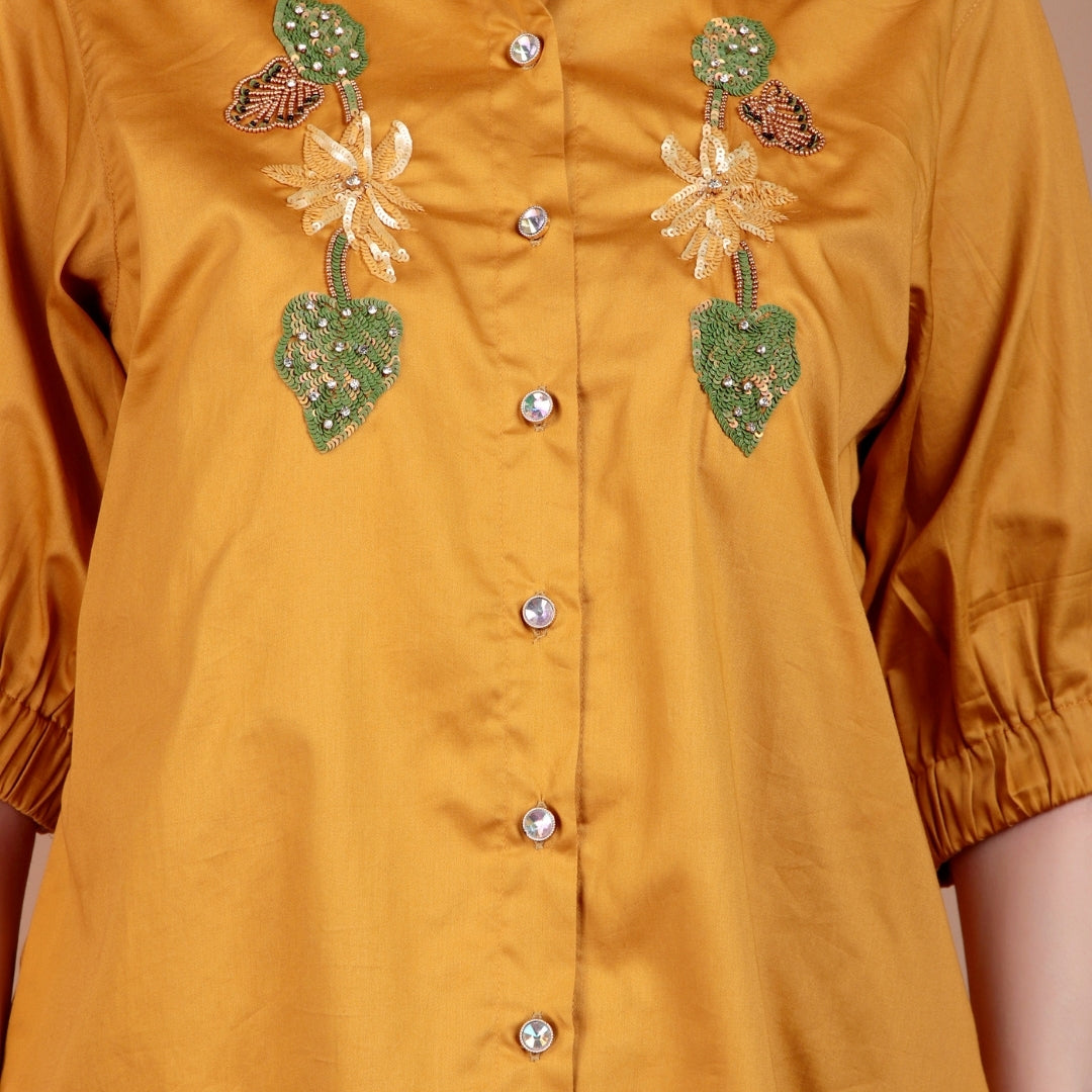 MUSTARD HERITAGE BLOOM (LEAF & FLORAL)