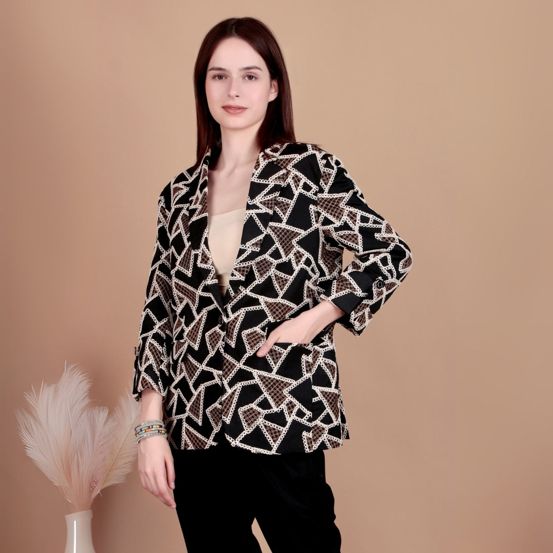 NOIR EDGE COTTON BLAZER