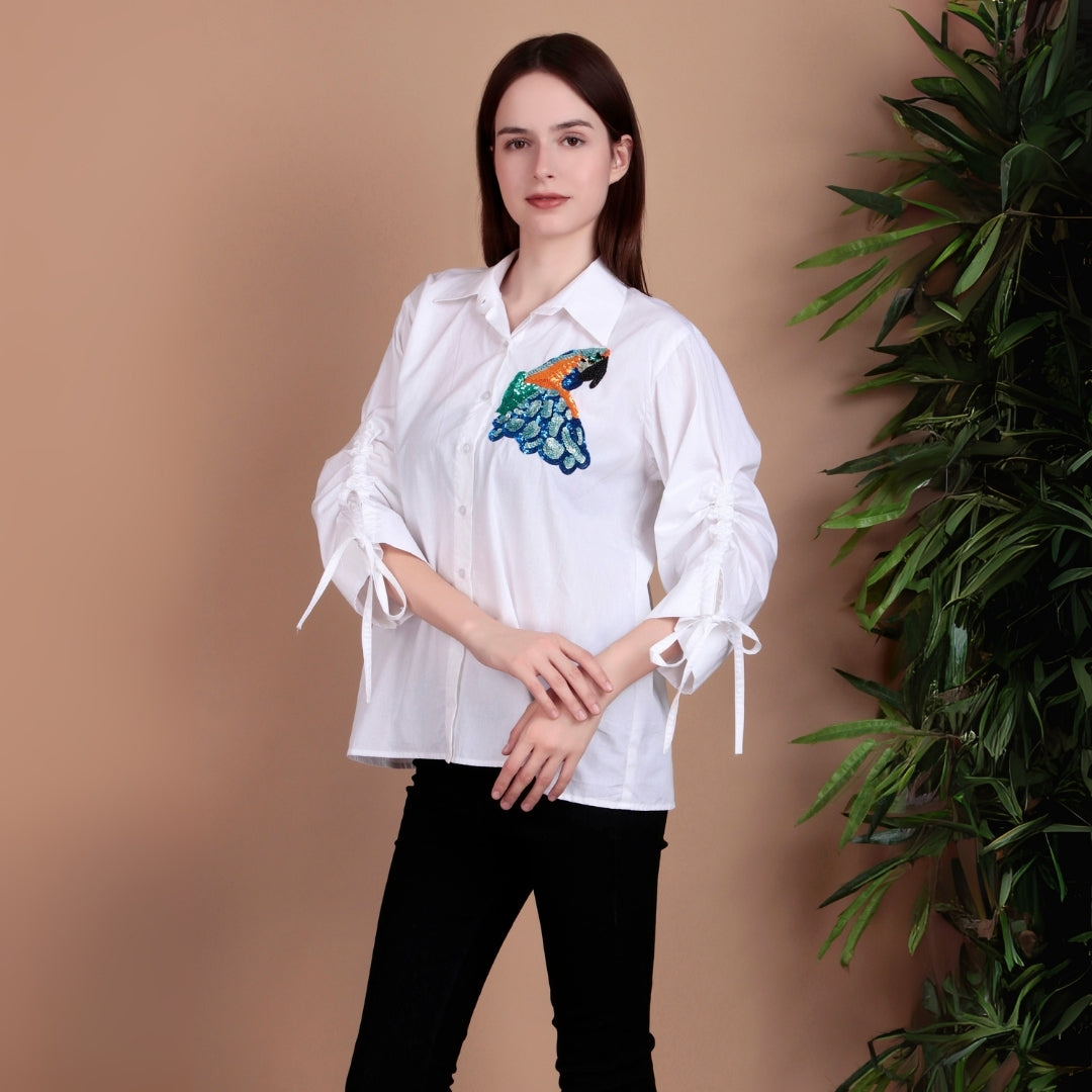 PEARL BLOOM SHIRT (PEACOAK)