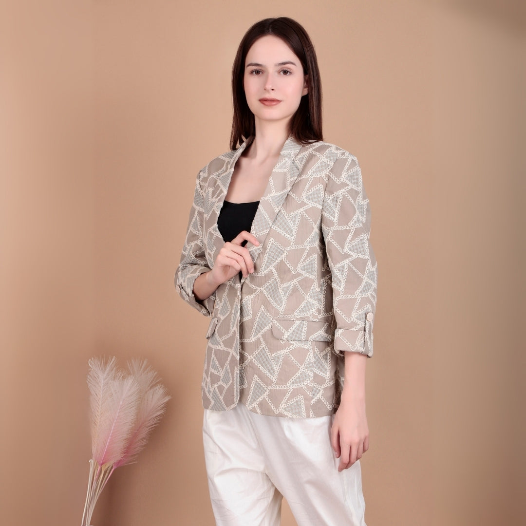DESERT MUSE PRINTED BLAZER