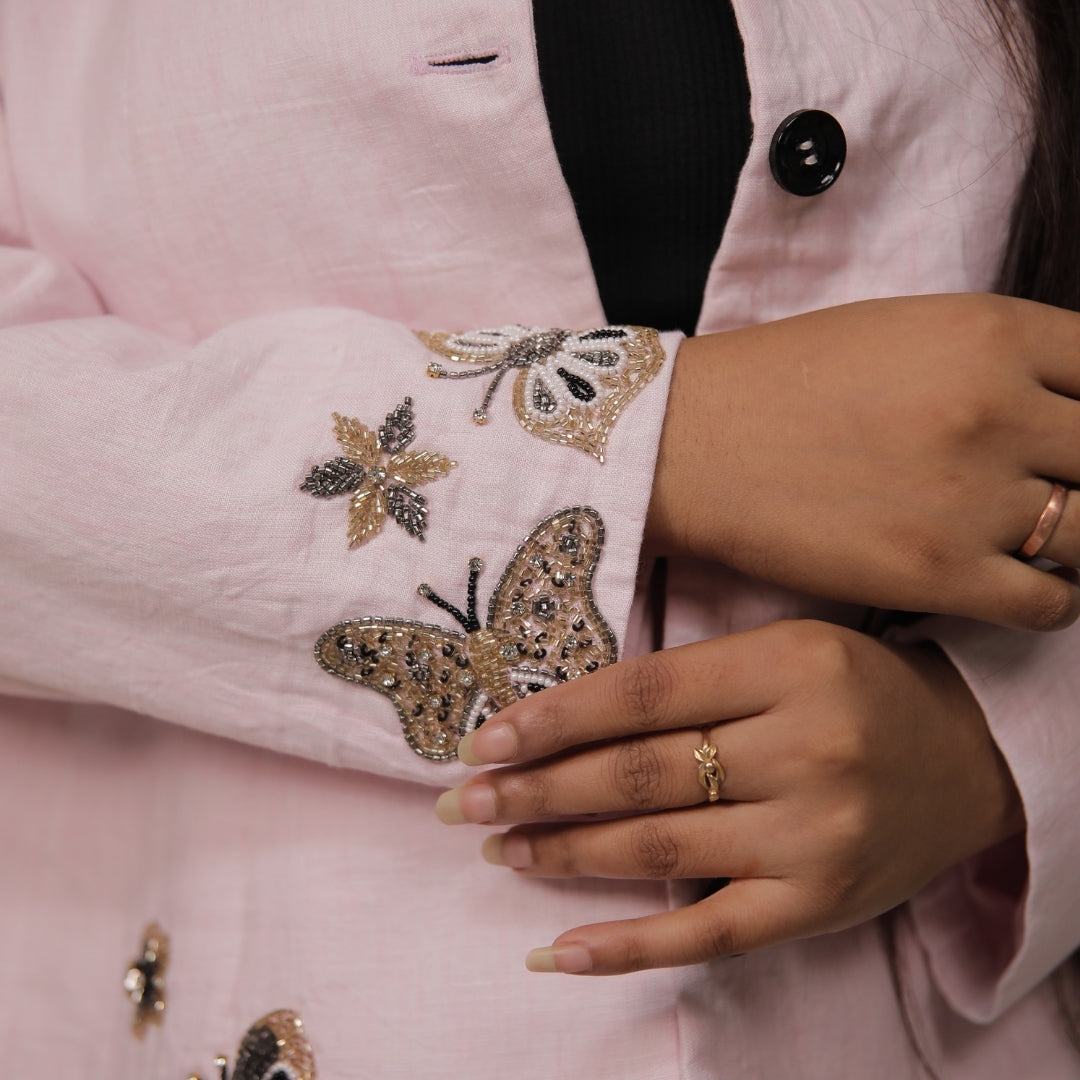 PASTEL PINK PANT SUIT