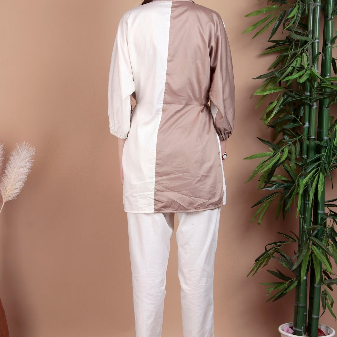 MOCHA MIST DUAL-TONE DRESS