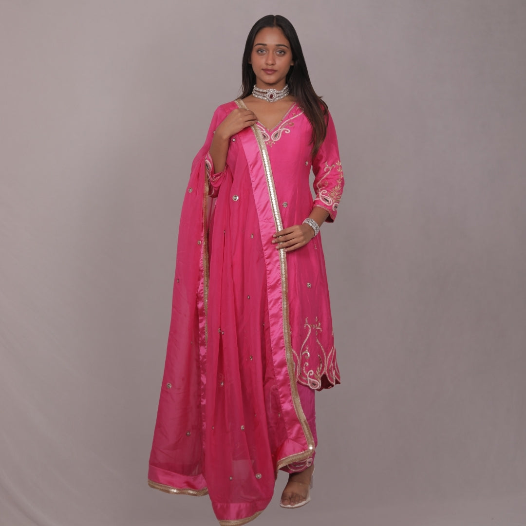 FUCHSIA REGAL ANARKALI SET
