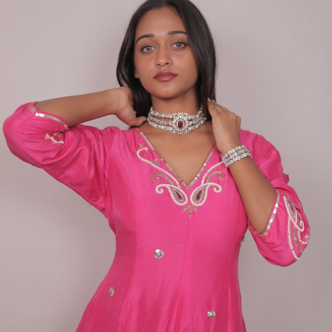 FUCHSIA REGAL ANARKALI SET