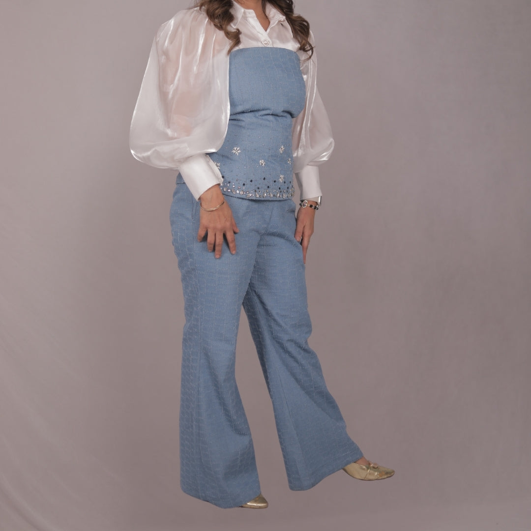 DENIM CHIC CORSET SET