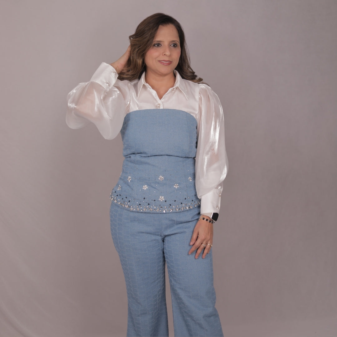 DENIM CHIC CORSET SET