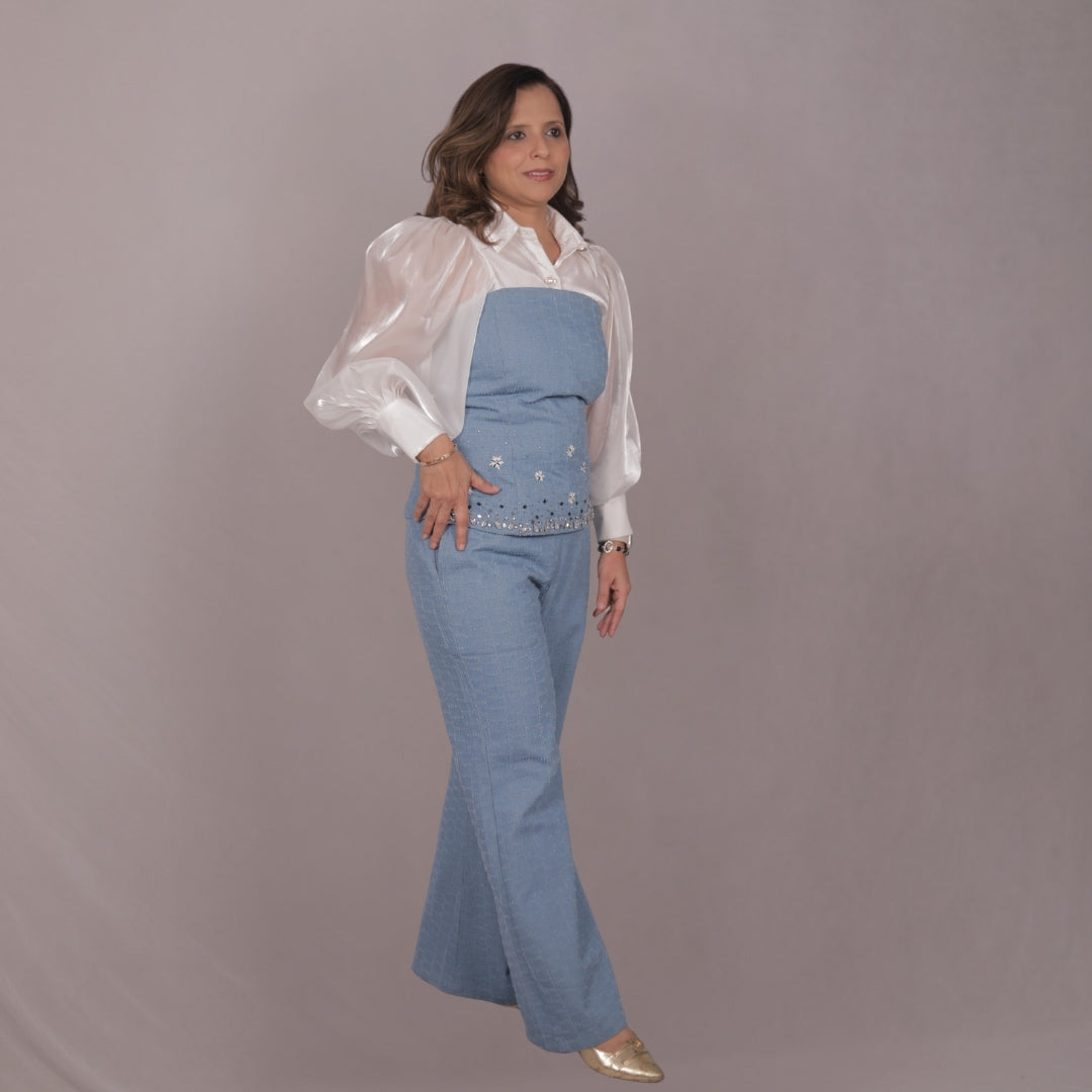 DENIM CHIC CORSET SET