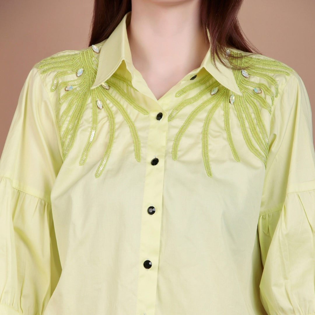 LEMON THREAD BLOOM (GREEN LEAFY)