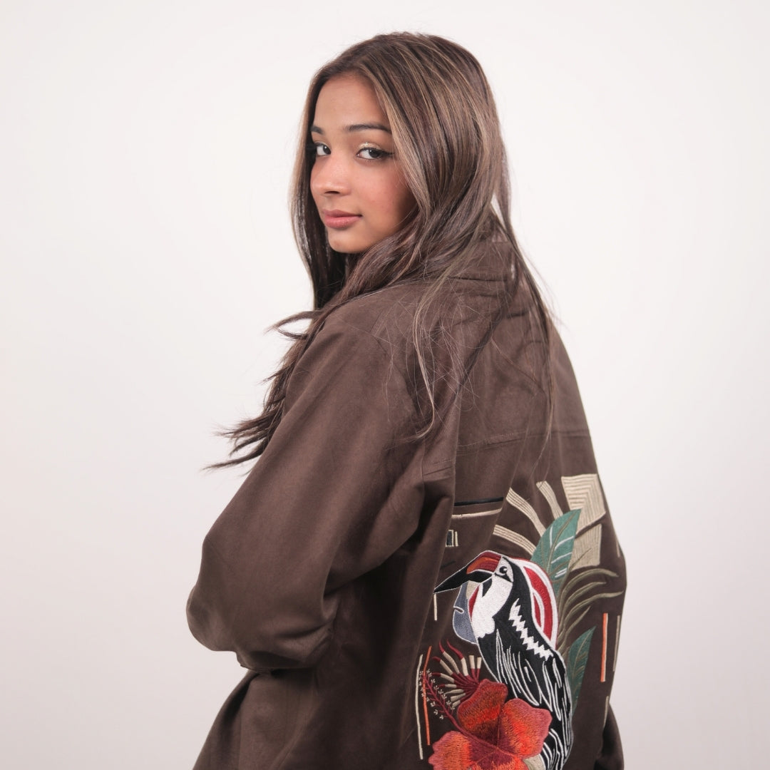 MOCHA RELAXED OVERSHIRT