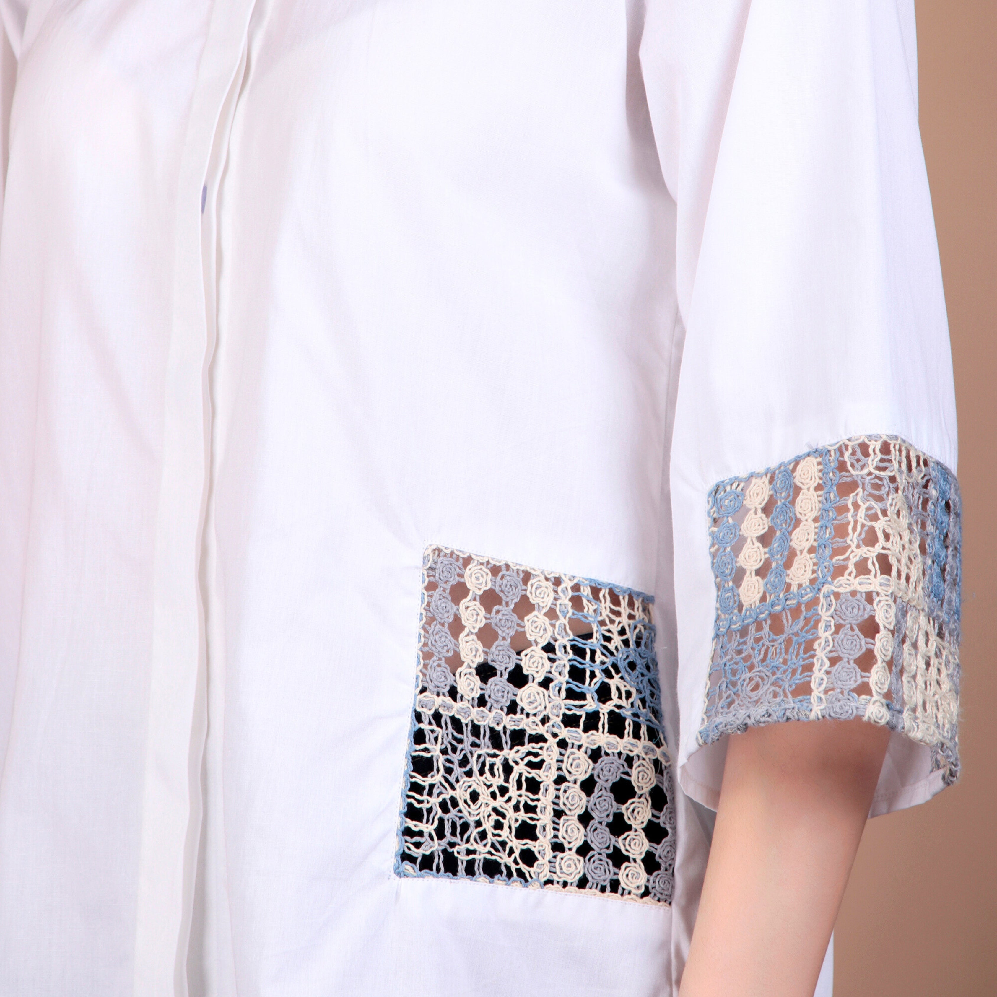 COTTON SHIRTS WITH CROCHET