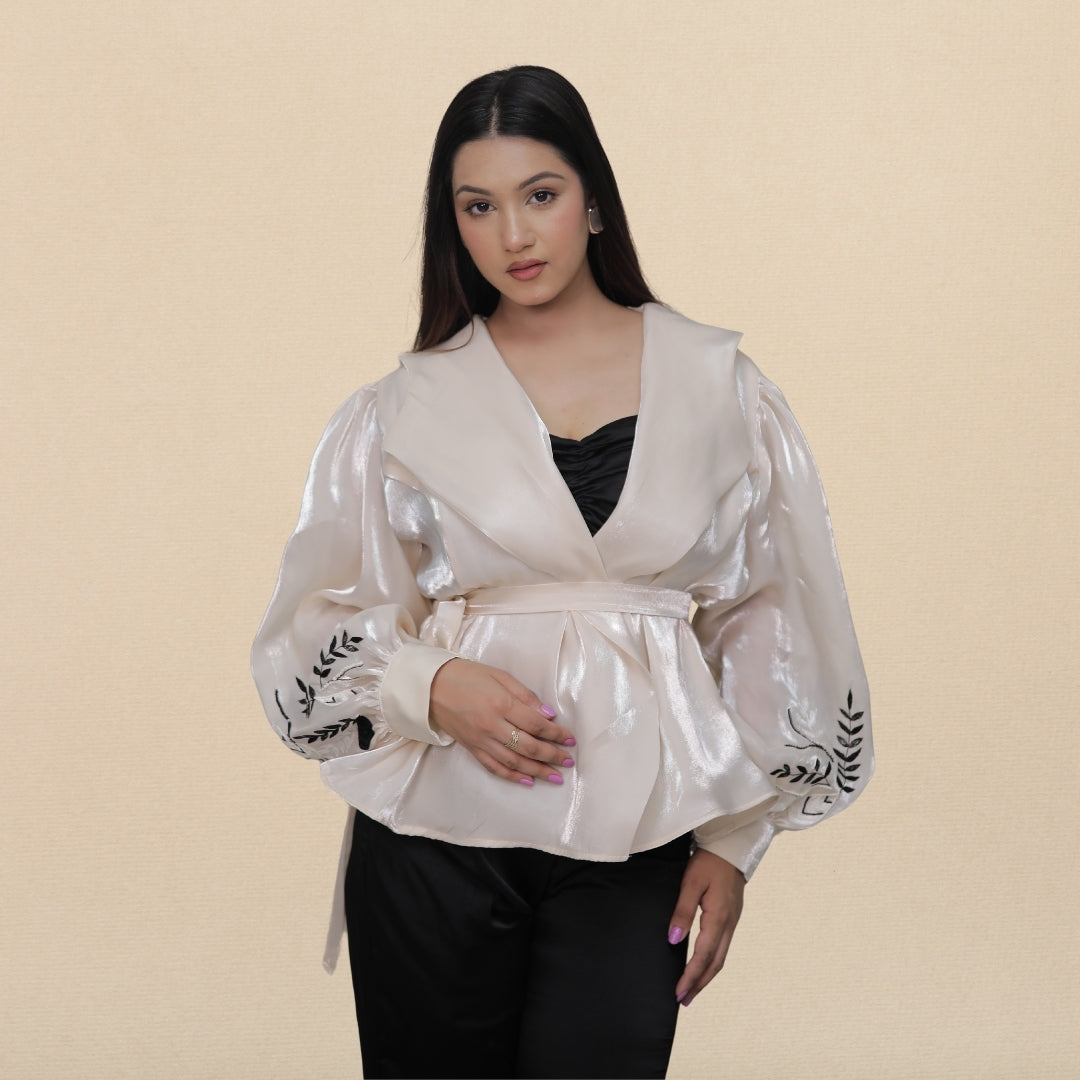 IVORY BLOOM WRAP (TOP)