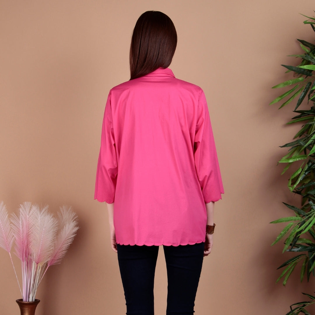 FUCHSIA BLOOM SHIRT