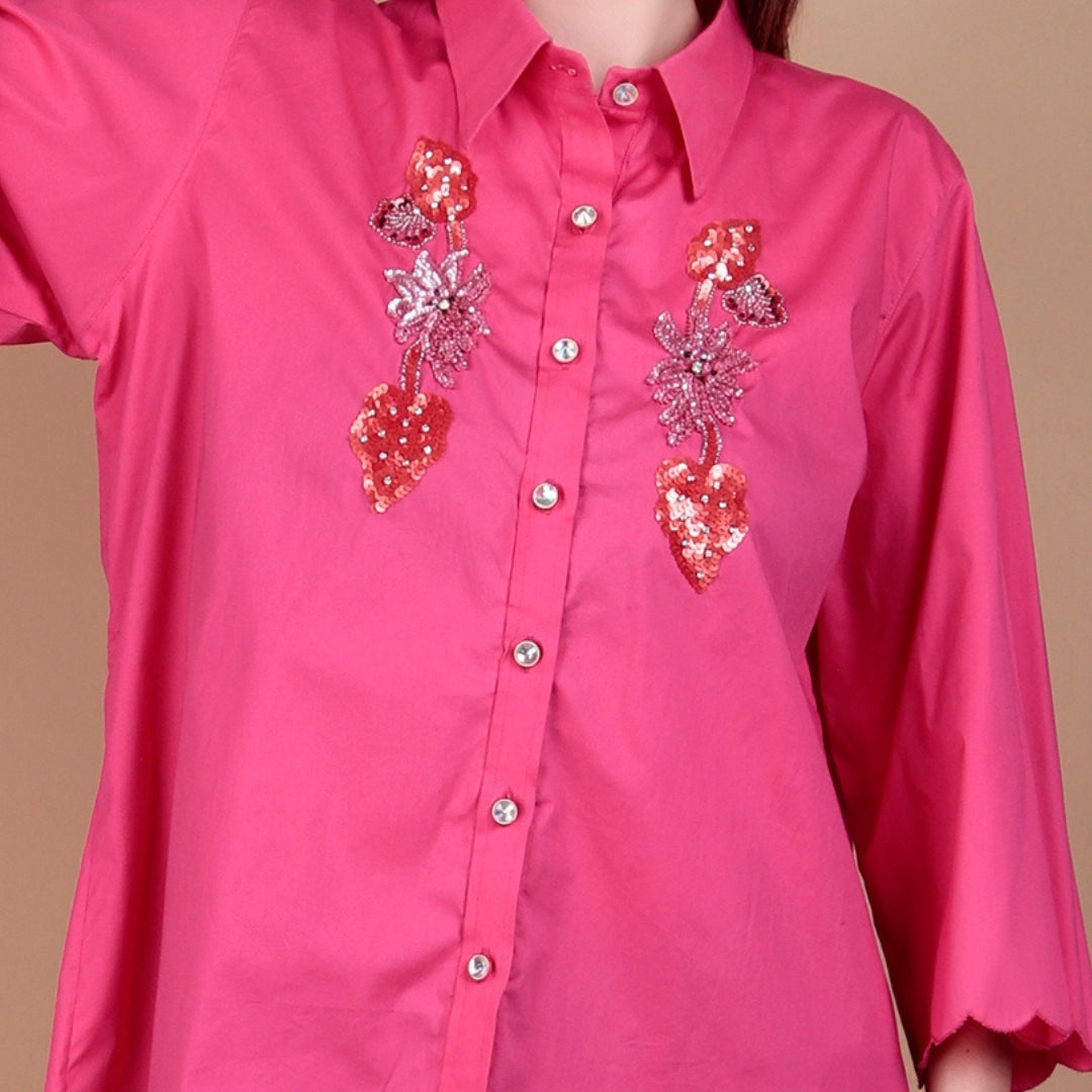 FUCHSIA BLOOM SHIRT