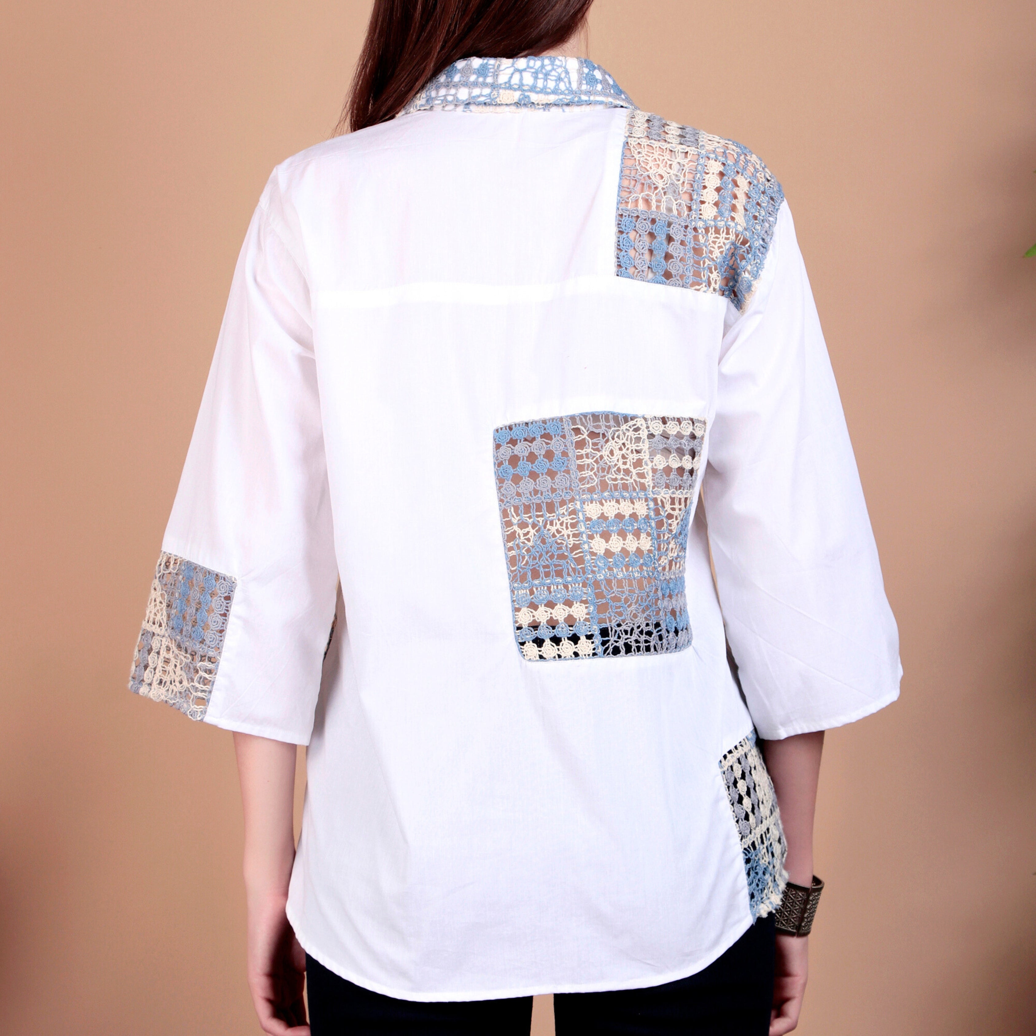 COTTON SHIRTS WITH CROCHET